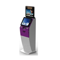 Fashion Design Dual Screen Touch Free Standing Top up Kiosk