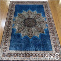 Hand Knotted Persian Rug 100% Silk
