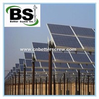 Round Shaft Helical Screw Piles/Piers/Anchors for Solar Installation