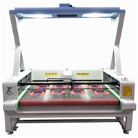 Automatic Camera Laser Cut Machine for Flyknit Fabric Shoes &amp;amp; Leather Upper