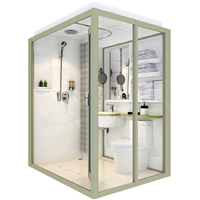 Ultra Watertight Mobile Bathroom, Toilet Shower Cabin, Whole Bathroom