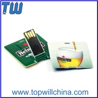 Plastic Square Card USB Flash Memory Drive Full Color Whole Product Printing
