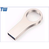 Ring Design USB 3.0 Pen Thumb Drive Slim Durable Metal Wallet Attached