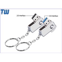 Mini Twister USB 3.0 Flash Drives Free Key Ring Accessories Full Metal Solid Design