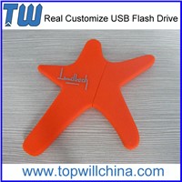 PVC Star Custom USB Flash Memory Drive Fast Free USB Design