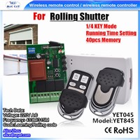 433M/315M 4key 1 Key Time Setting Rolling Shutter Remote Controller Receiver