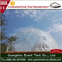 Beautiful Strong Steel Frame PVC Group Geodesic Dome Tent for Sale