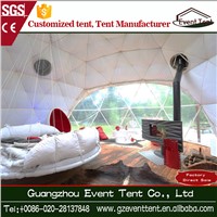 Heat System PVC Geodesic Dome Tent for Cold Area