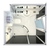 Customization Design Economical Cheap Modular Unit Bath Room,