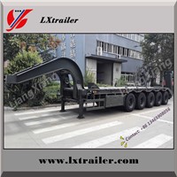 Tri Axles Flatbed Long Trailer Made from China Manufacturing Company
