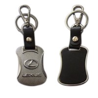 Leather &amp;amp; Metal Keychain