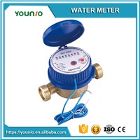 Younio Lowest Price Single Jet Water Meter, Dry Type Pulse Output with Reed Switch