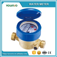 Younio Single Jet Liquid Sealed Type Water Meter, Class C Brass Body Water Meter Price