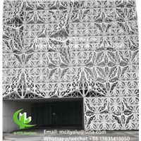 Metal Perforated Aluminum Laser Cutting Panel Facade Solid Panel Cladding with Patterns