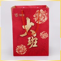 Factory Food Printed Plain White Craft Paper Bag with Handle for Packing