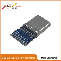 USB 3.1 Type C 24 Pin Male Connector