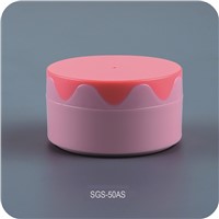 Make-up Cosmetics Skin Care Double Color Wave Pattern Plastic Cream Jar