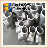 ANSI B16.9 Gr2 Titanium Reducing Tees In Stock China Factory