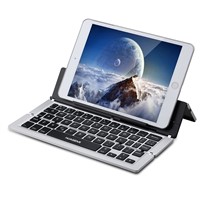 Metal Tri-Foldable Universal Compact Bluetooth Keyboard with Kickstand for Tablets SLBK-18