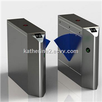 Automatic Crowd Security Access Control FlapTurnstile with ID Card Reader &amp; Face Recognition