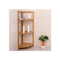 Bathroom Bamboo Corner Shelf