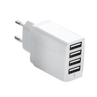 Universal 4-Port USB Wall Charger/5V/4A/20W Power Adapter, CE/FCC/RoHS Certified