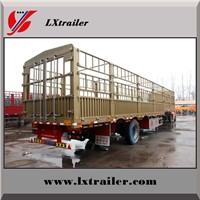 China Factory Sell 3 Axles Cargo Fence Semi Trailer for Sale