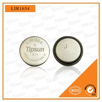 OEM/ Tipsun 3.7V LIR1654 Coin Cell Rechargeable Li-Ion Battery for Bluetooth Headset