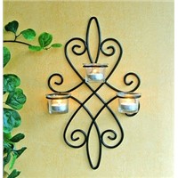 Wall Mounted Metal Candle Holder for Home Decoration