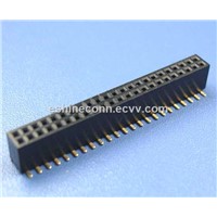 SMT Double Rows Board Connector 1.27mm Pitch Gold Plated