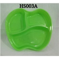 Apple Three Compartments Disposable PP Plastic Microwave Safe Food Container