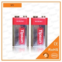 9V 6LR61560mAh Alkaline Battery for Smoke Detector