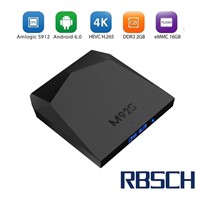 RBSCH M92S Amlogic S912 Chipset Octa Core Android 6.0 2GB RAM 16GB ROM Smart Android TV BOX
