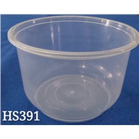 Round 500mL Disposable PP Plastic Microwave Safe Little Porringer
