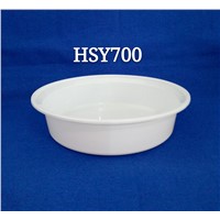 Round 700mL Disposable PP Plastic Microwave Safe Food Container with Arched Lid