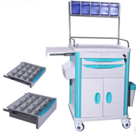 Medical Carts Anesthesia Car ABS Multi-Function Delivery Drug Vehicle Emergency Vehicles