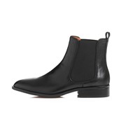 Wholesale Fashion Black Flat Ankle Boots for Women