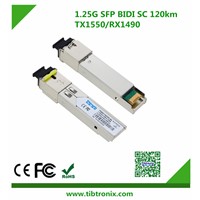 1.25Gb/s 120Km SC BiDi SFP Transceiver+ SFP Module 1550nm Tx/1490nm Rx Transmitter &amp;amp; Receiver SM