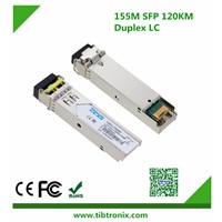 155Mb/s 120Km SFP Fiber Optic Transceiver 1550nm Single Mode