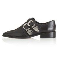 2017 Classic Black Genuine Cow Leather Dress Shoes for Women (AB20-1)
