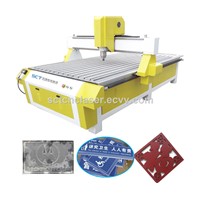 SCT-B1224 Copper Aluminnum Wood MDF High Precision Engraving CNC Router for Advertising Wood Furniture