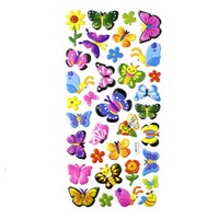 Butterfly Animal 3D Reusable Puffy Stickers
