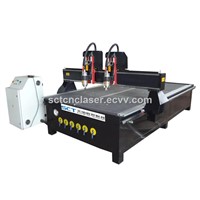 SCT-D1530 Double Head Wood Engraving Cutting CNC Router