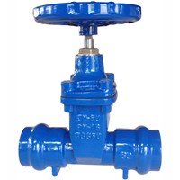 Socket End Resilient Seated Gate Valve for PVC Pipe