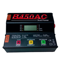 B450AC DIGITALE BILACIATORE CON SCHERMO LCD 45W Battery Charger