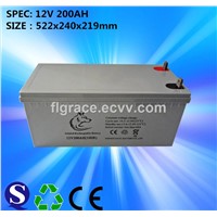 Hot Sale Product Gel Sealed Lead Acid 12v 200ah Solar Battery with Best Price