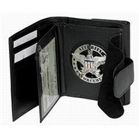 Leather Wallet Badge Holder/ Badge Wallet/ Logo Printed Neck Badge Holder
