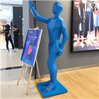 Hot Deluxe Solid Blue Parget Human Model for Vivo Store Display