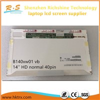 Richshine 14'' Auo Laptop Screen 1366*768 Normal Panel with 40pin Interface