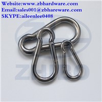 Safety Black Stainless Steel Snap Hooks